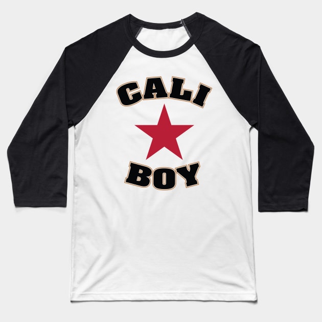 Cali Boy (Lone Star) Baseball T-Shirt by CaliKringle